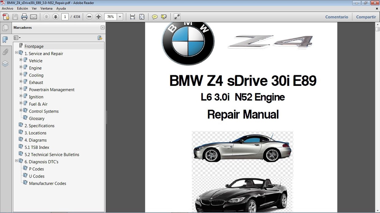 BMW Z4 sDrive 30i E89 Repair Manual Manual Car.Repair.Manuals