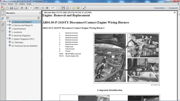 MERCEDES BENZ CLS55 AMG W219 Manual de Taller - Workshop Manual