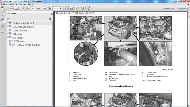 MERCEDES BENZ SLK350 R171 Manual de Taller - Workshop Repair