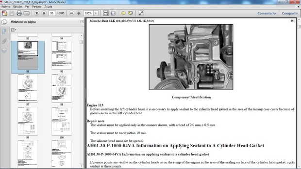 MERCEDES BENZ CLK430 chassis 208 Manual de Taller - Workshop Repair