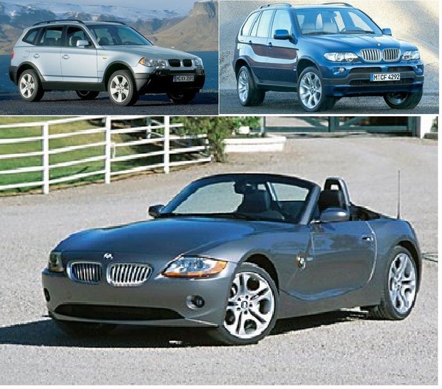 BMW X3, X5, Z4 WIS (2004-2005)