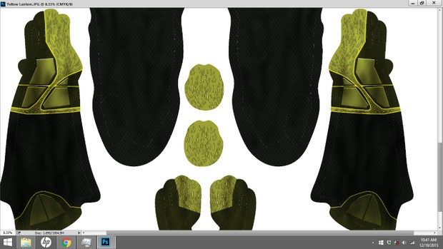Yellow Lantern Dye Sublimation Print File
