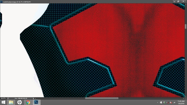 Lady Deadpool Dye Sublimation Print File
