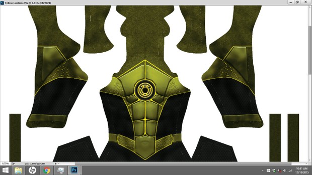 Yellow Lantern Dye Sublimation Print File