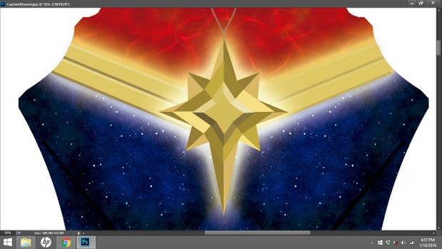 Captain Marvel (Carol Danvers) Dye Sublimation Print File