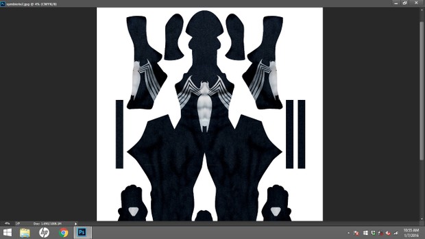 Black Suit Spider-Man Dye Sublimation Print File