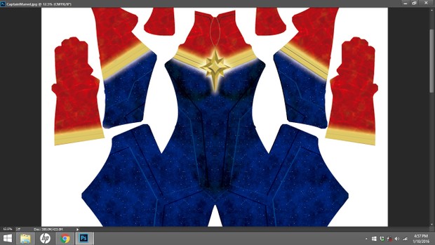 Captain Marvel (Carol Danvers) Dye Sublimation Print File