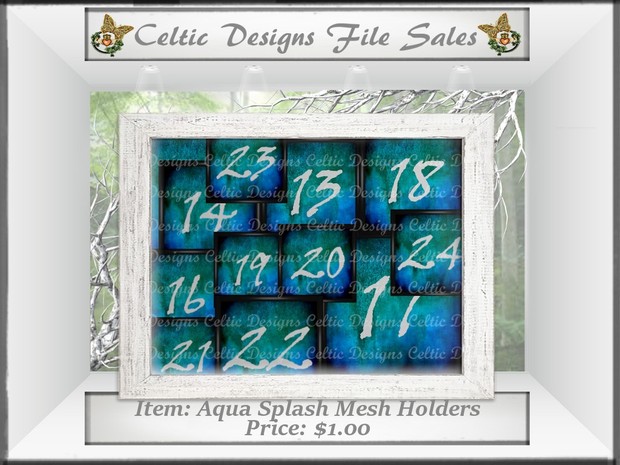 CD Aqua Splash Mesh Holders