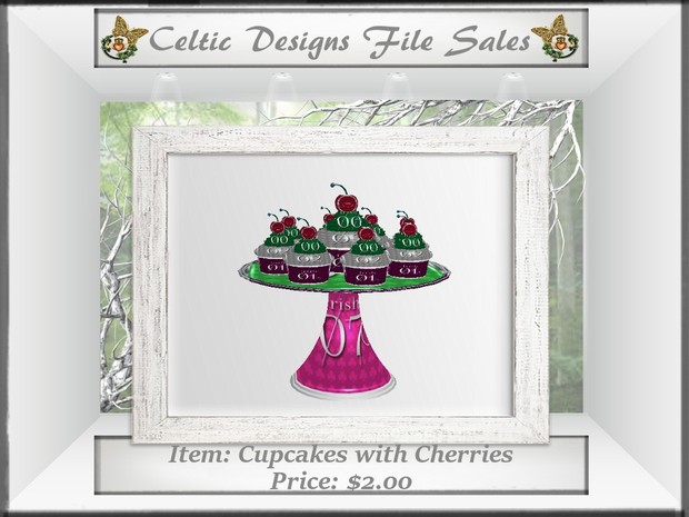 CD Cupcakes with Cherries