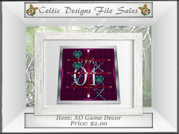 CD XO Game Decor Mesh