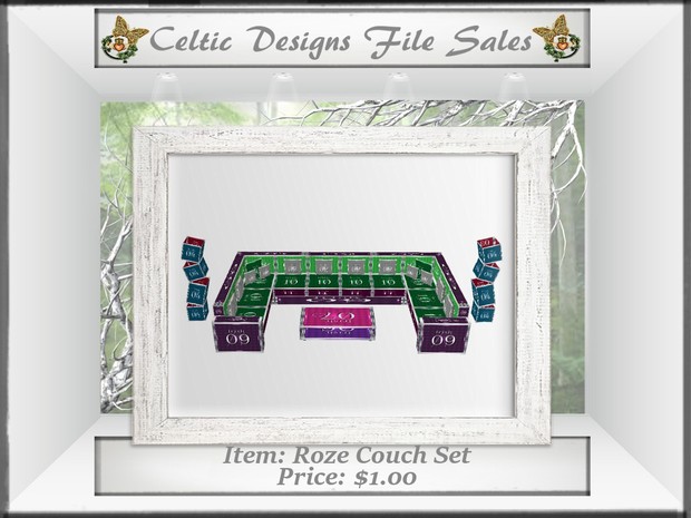 CD Roze Couch Set
