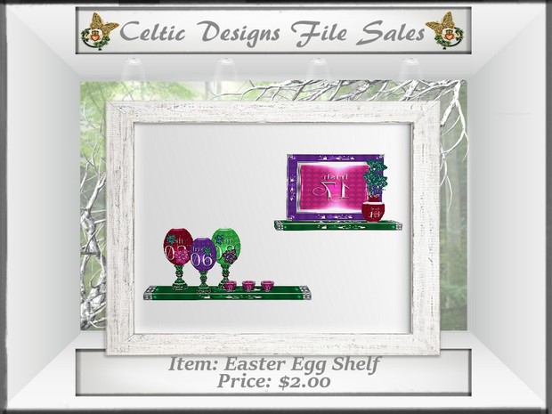 CD Easter Egg Shelf Mesh