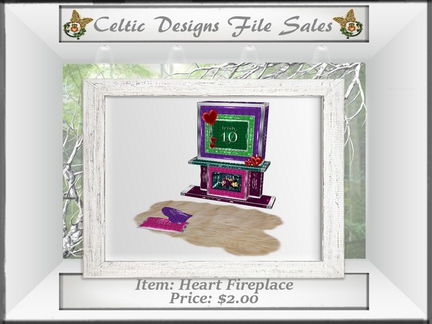 CD Heart Fireplace
