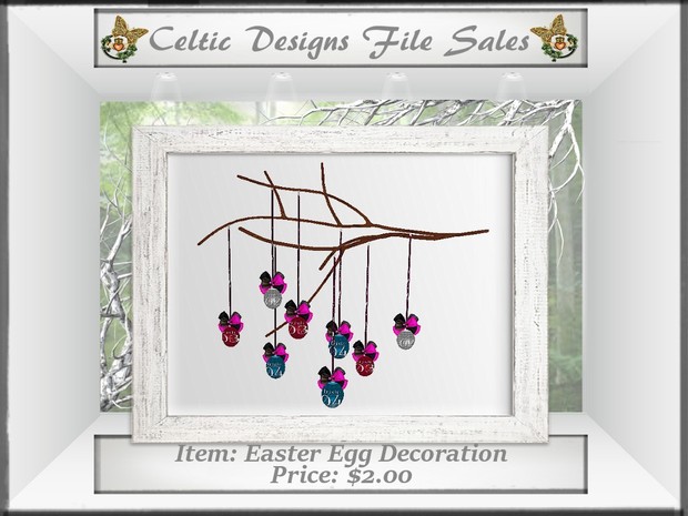 CD Easter Egg Decoration Mesh