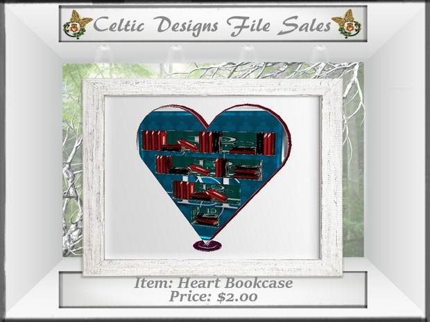 CD Heart Bookcase