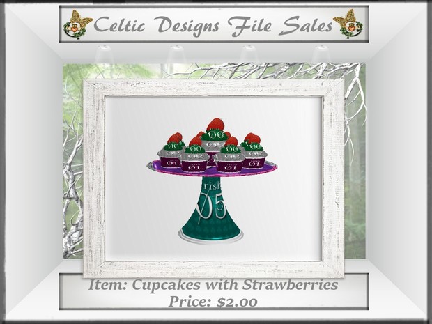 CD Cupcakes with Strawberries