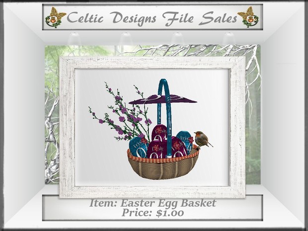 CD Easter Egg Basket Mesh