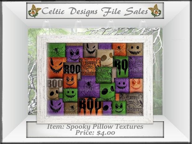 CD Spooky Pillow Textures