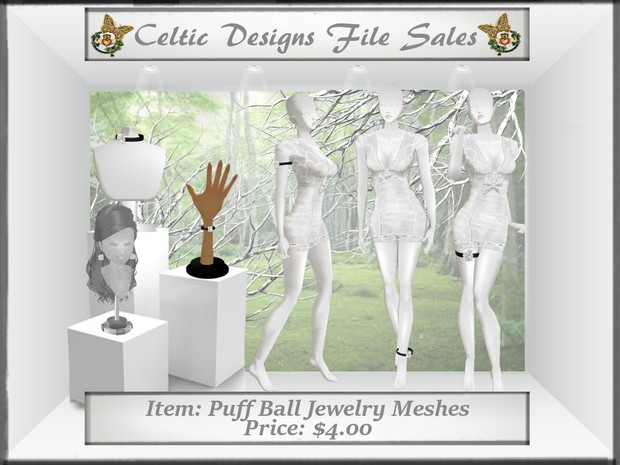 CD Puff Ball Jewelry Meshes