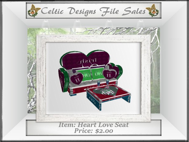 CD Heart Love Seat