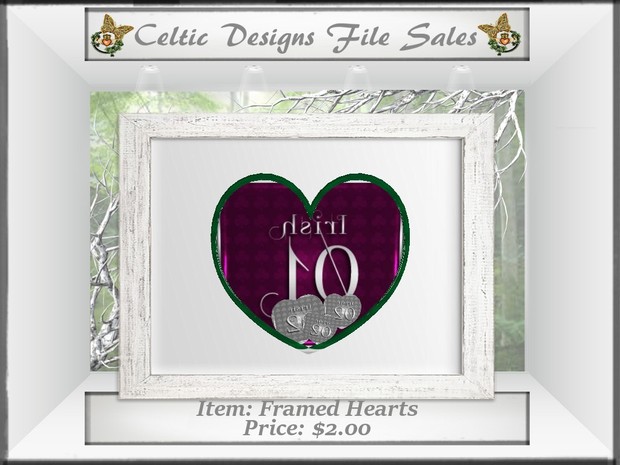 CD Framed Hearts