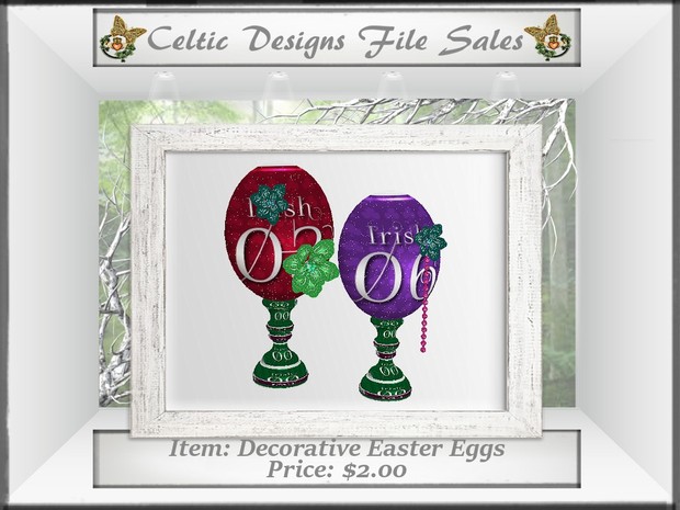 CD Decorative Easter Eggs Mesh