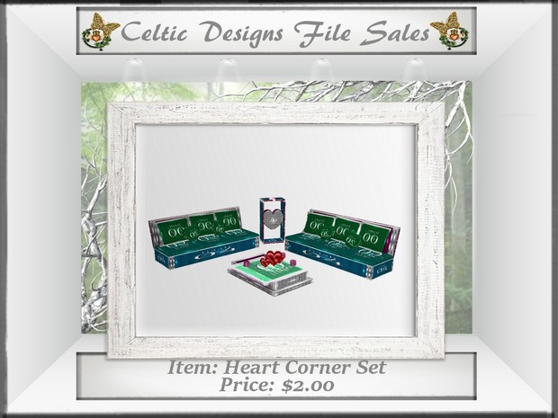 CD Heart Corner Set