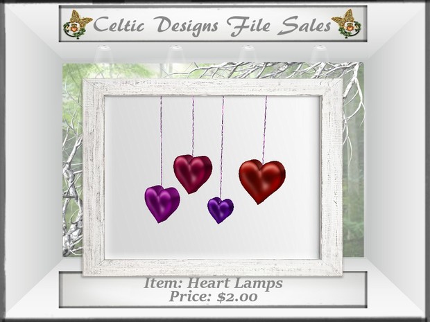 CD Heart Lamps