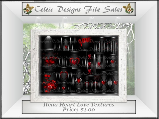 CD Heart Love Textures