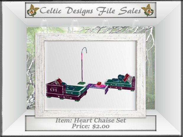 CD Heart Chaise Set