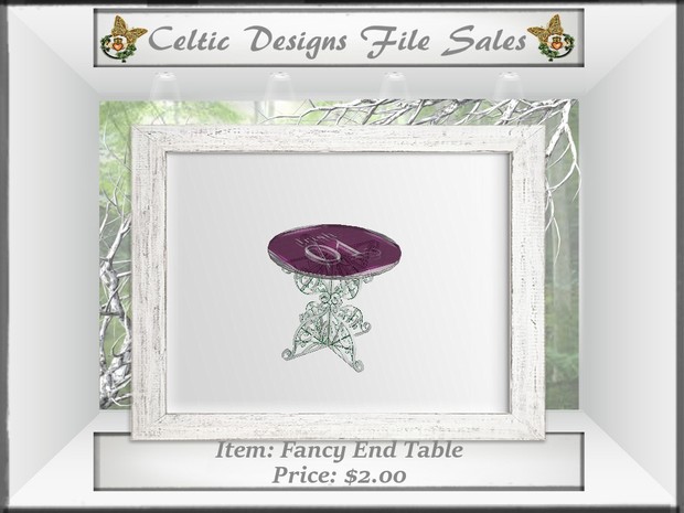 CD Fancy End Table