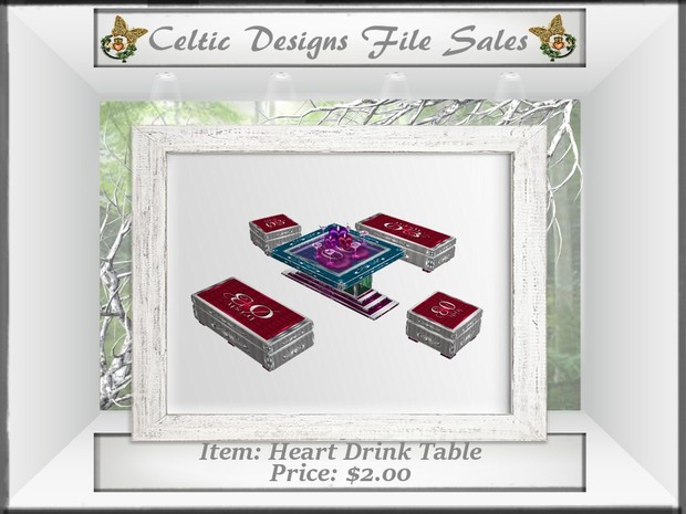CD Heart Drink Table