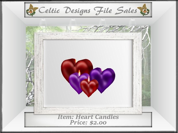 CD Heart Candles
