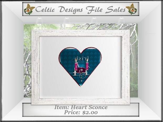 CD Heart Sconce