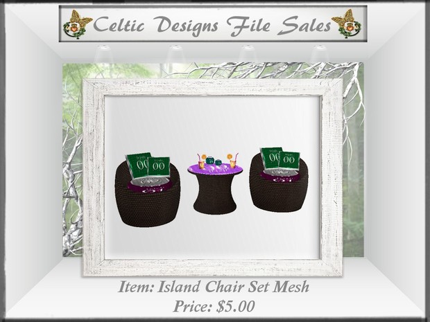 CD Island Chair Set Mesh