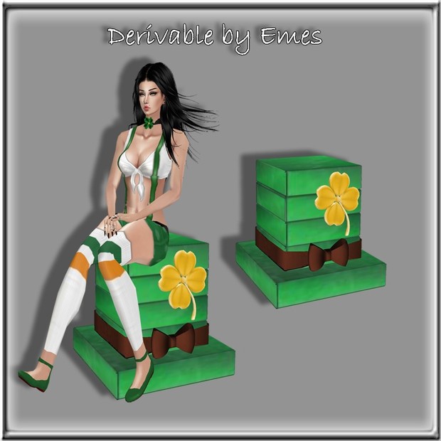 ST.PATRICK'S DAY HAT CHAIR MESH(1 REGULAR SITTING SPOT)