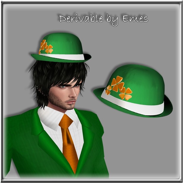IRISH HAT MESH MALE V2 (same mesh but mapped differently)