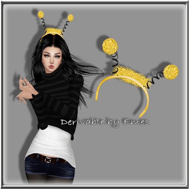 BEE ANTENNAS ANIMATED MESH FEMALE