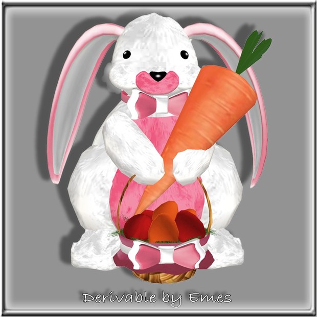BUNNY CARROT EGGS BASKET MESH