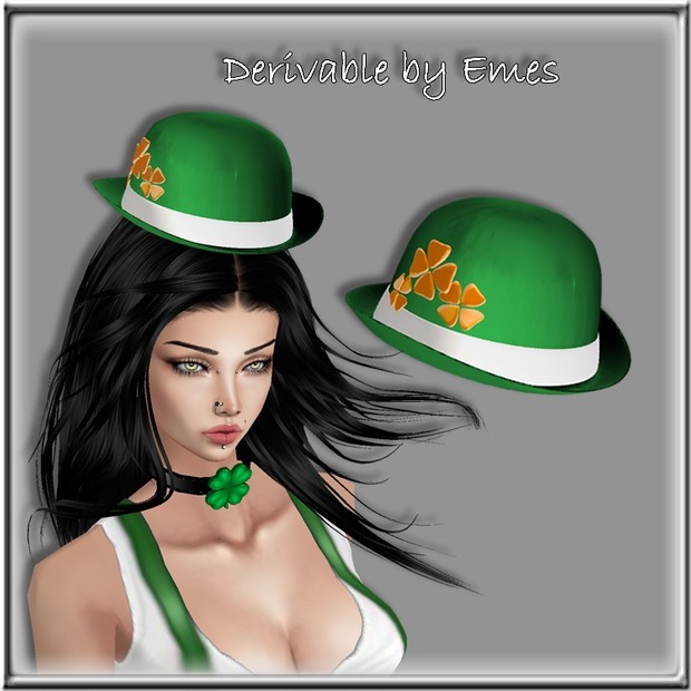 IRISH HAT MESH FEMALE V2 (same mesh but mapped differently)