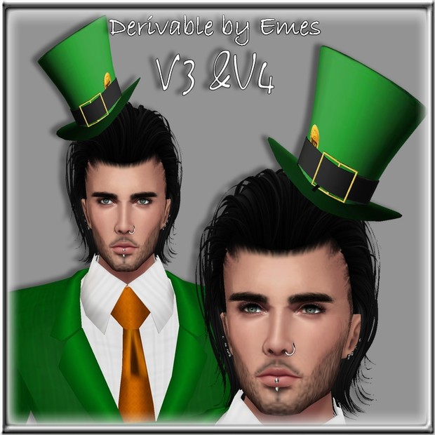 ST.PATRICK'S DAY TOP HAT MESH MALE V4/ 2018