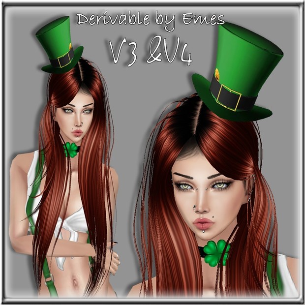 ST.PATRICK'S DAY TOP HAT MESH FEMALE V3/ 2018