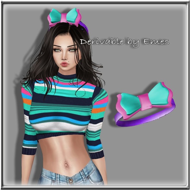 BOW HEADBAND MESH