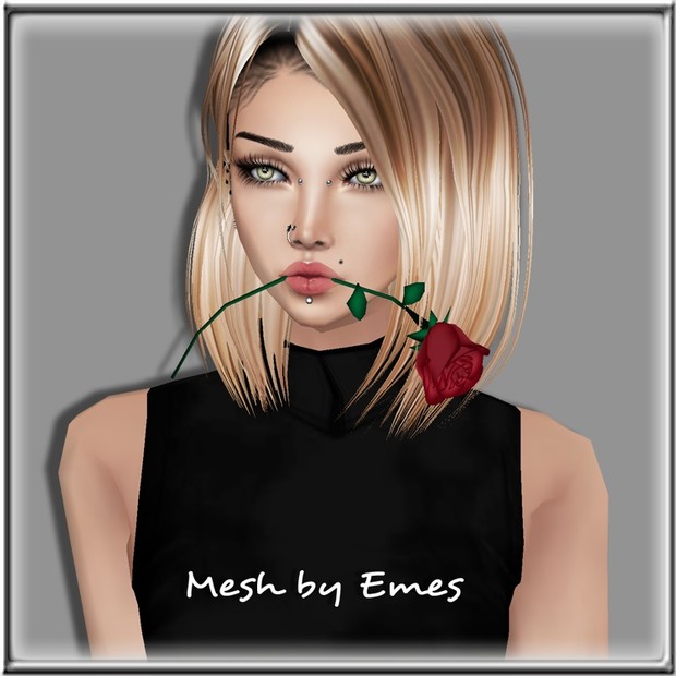 ROSE IN MOUTH MESH FEMALE VERSION