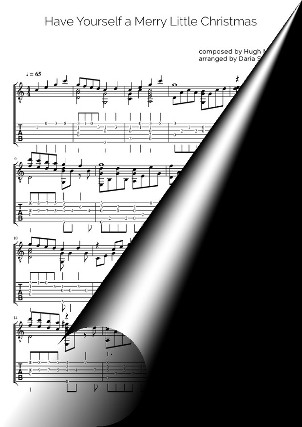 Have Yourself a Merry Little Christmas (fingerstyle arrangement)
