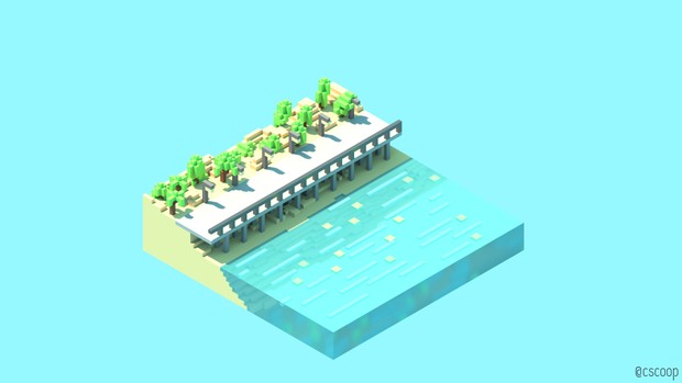 Voxel-like BGs or Pixel art