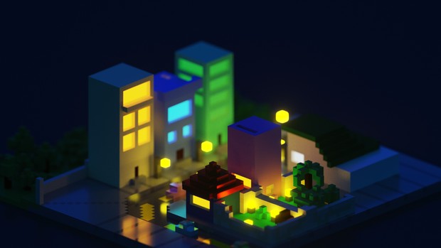 Voxel-like BGs or Pixel art