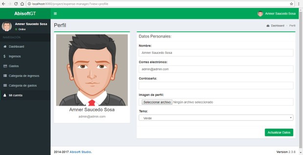 Sistema Web de Contabilidad, Ingresos y Gastos