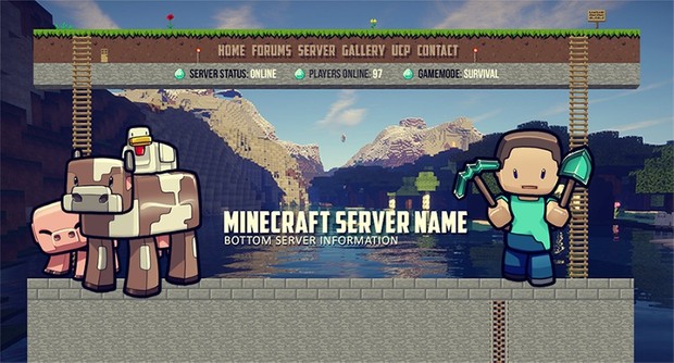 Mineccraft Template V3 - Full license