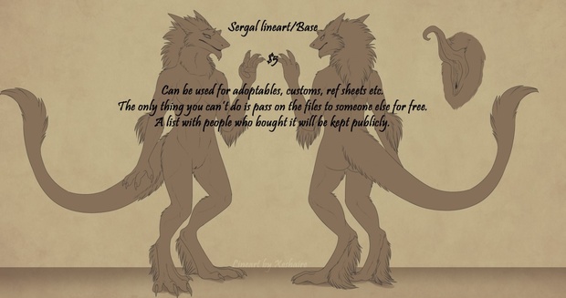 Sergal Base - Female NSFW